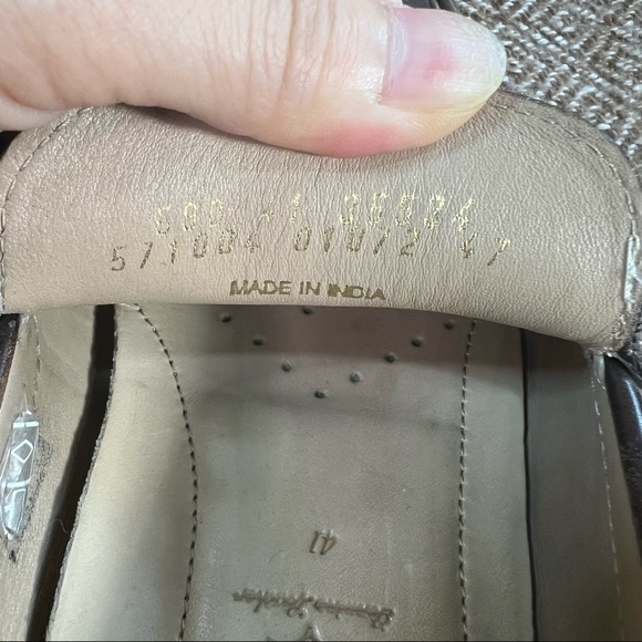 Ecco Driving Moc Men EU 41 US 8 Slip-On Loafers Brown Leather Shoes Career EUC - Picture 6 of 9